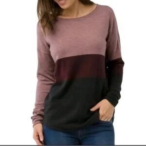 SmartWool Shadow Pine Crew Sweater Wool Blend Pullover In Nostalgia Rose Size XS